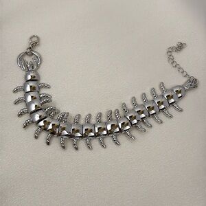 Centipede Link Chain Bracelet for Men Women Unisex Bracelet Hip Hop Streetwear